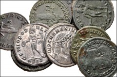ROMAN. Imperial. Lot of ten (10) bronze coins from Diocletian to Julian II. Includes: Diocletian. Æ Follis (3) // Maximianus. Æ Follis (2) // Galerius. Æ Follis (2) // Galeria Valeria. Æ Follis // Jul