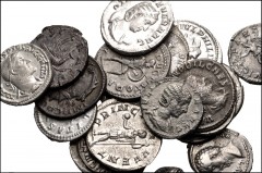 ROMAN. Republican-Imperial. Lot of twenty (20) silver coins from the Republic to Honorius. Includes: REPUBLICAN: Anonymous. AR Victoriatus // IMPERIAL: Aelius. AR Denarius // Septimius Severus. AR Den