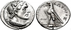 PTOLEMAIC KINGS of EGYPT. Ptolemy V Epiphanes. 204-180 BC. AR Tetradrachm (28mm, 13.78 g, 1h). Uncertain Cypriot or Phoenician mint. Dated year 78 (185/4 BC?). Diademed head of Ptolemy I right, wearin