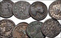 ROMAN. Provincial. Lot of ten (10) bronze coins of Perge in Pamphylia. Includes: Caracalla // Gordian II // Philip I // Philip II // Herennius Etruscus // Gallienus (3) // Salonina (2). Diameters from