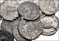 ROMAN. Imperial. Lot of ten (10) AR Antoniniani from Gordian III to Postumus. Includes: Gordian III // Herenia Etruscilla // Trebonianus Gallus // Volusian // Valerian I (2) // Postumus (4). Average V