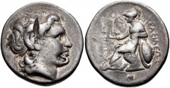 KINGS of THRACE, Macedonian. Lysimachos. 305-281 BC. AR Tetradrachm (26mm, 16.87 g, 12h). Lysimacheia mint. Struck circa 297/6-282/1 BC. Diademed head of the deified Alexander right, with horn of Ammo
