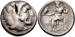 KINGS of MACEDON. Antigonos I Monophthalmos. As Strategos of Asia, 320-306/5 BC. AR Tetradrachm (25mm, 16.76 g, 12h). In the name and types of Alexander III. Sardes mint. Struck circa 318-315 BC. Head