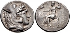KINGS of MACEDON. Antigonos II Gonatas. 277/6-239 BC. AR Tetradrachm (28mm, 16.91 g, 7h). In the name and types of Alexander III. Pella mint. Struck circa 276-274 BC. Head of Herakles right, wearing l