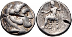 SELEUKID KINGS of SYRIA. Seleukos I Nikator. 312-281 BC. AR Tetradrachm (26mm, 16.92 g, 12h). In the name and types of Alexander III of Macedon. Babylon I mint. Struck circa 311-300 BC. Head of Herakl