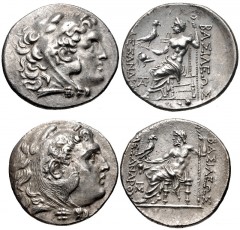 GREEK. Northern Greece. Lot of two (2) silver tetradrachms of Mesambria in the name of Alexander III ‘the Great’. All coins: THRACE, Mesambria. Circa 225-175 BC. AR Tetradrachm. In the name and types 