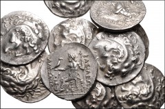 GREEK. Northern Greece. Lot of ten (10) silver tetradrachms of Kavaros of Thrace in the name of Alexander III ‘the Great’. All coins: KINGS of THRACE: Kavaros. Circa 230/25-218 BC. AR Tetradrachm. In 