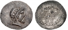 SELEUKID KINGS of SYRIA. Alexander I Balas. 152-145 BC. AR Tetradrachm (35mm, 16.47 g, 3h). Seleukeia Pieria mint. Dated SE 166 (147/6 BC). Laureate head of Zeus to right, with full beard and with his