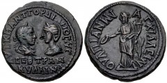 THRACE, Anchialus. Gordian III, with Tranquillina. AD 238-244. Æ (27mm, 13.71 g, 6h). Laureate, draped, and cuirassed bust of Gordian III right, facing diademed and draped bust of Tranquillina left / 