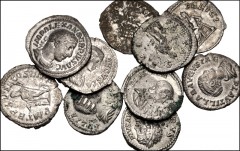 ROMAN. Imperial. Lot of ten (10) AR Denarii from Septimius Severus to Severus Alexander. Includes: Septimius Severus (2) // Julia Domna (2) // Caracalla // Plautilla (3) // Julia Maesa // Severus Alex