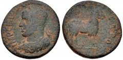 SYRIA, Coele-Syria. Damascus. Philip II. AD 247-249. Æ (23mm, 9.04 g, 12h). Laureate, draped and cuirassed bust left / Ram standing right. De Saulcy 10-11 (Philip I) and 1 (Philip II); Rosenberger –; 