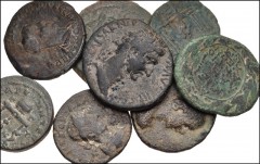 ROMAN. Provincial. Lot of eight (8) BI and Æ Denominations from Cilicia to Mesopotamia. Includes: CILICIA, Anazarbus. Valerian I. Æ Triassarion. Ex E-292, lot 286 // SYRIA, Antioch. Tiberius. Æ As. Ex