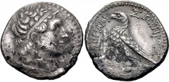 PTOLEMAIC KINGS of EGYPT. Ptolemy VI Philometor. First sole reign, 180-170 BC. AR Tetradrachm (27mm, 13.43 g, 12h). Uncertain Cypriot or Phoenician mint. Dated year 89 of an uncertain era (174/3 BC?).