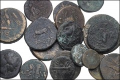 GREEK. Asia Minor. Lot of nineteen (19) Æ denominations of the Black Sea region. Includes: Mostly issues of Amisos in Pontos, but some from surrounding regions included. Coins average Near Fine to nea
