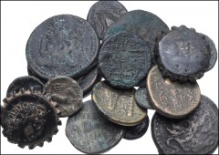GREEK. Miscellaneous. Lot of seventeen (17) mixed Æ denominations from around the Mediterranean. Includes: A good mix of rulers, types, and denominations, with a particular concentration on the Kings 