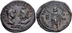 MOESIA INFERIOR, Marcianopolis. Gordian III. AD 238-244. Æ Pentassarion (28mm, 11.41 g, 7h). Tullius Menophilus, legatus consularis. Struck AD 238-241. Laureate, draped, and cuirassed bust of Gordian 