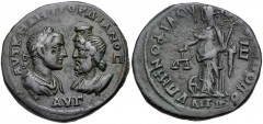 MOESIA INFERIOR, Marcianopolis. Gordian III. AD 238-244. Æ Pentassarion (27mm, 11.36 g, 7h). Tullius Menophilus, legatus consularis. Struck AD 238-241. Laureate, draped, and cuirassed bust of Gordian 