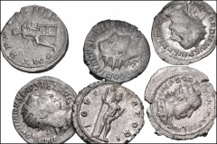 ROMAN. Imperial. Lot of fifteen (15) AR Antoniniani from Gordian III. All coins: Antoniniani of Gordian III. A fair mix of reverse types, and an excellent dealer lot. Near VF–Good VF. LOT SOLD AS IS, 