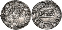 ANGLO-SAXON, Kings of All England. Harold II. 1066. AR Penny (19mm, 1.22 g, 3h). Pax type (BMC i). Lundene (London) mint; Swetman, moneyer. Struck 6 January-14 October 1066. Crowned head left; scepter