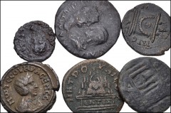 ROMAN. Provincial-Imperial. Lot of ten (10) BI and Æ denominations. Includes: Mostly provincial issues, including issues of Moesia Inferior, Macedon, Pamphylia, Cappadocia, Cilicia, and Egypt. Lot als