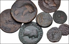 ROMAN. Provincial-Imperial. Lot of fifteen (15) Æ denominations. Includes: Provincial issues of Augustus from Spain and Macedon (2) // Provincial issue of Marcus Aurelius from Nicopolis // Augustus. A