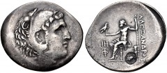 LYCIA, Phaselis. Circa 221/0-189/8 BC. AR Tetradrachm (38mm, 16.46 g, 1h). In the name and types of Alexander III of Macedon. Dated CY 18 (204/3 BC). Head of Herakles right, wearing lion skin / Zeus A