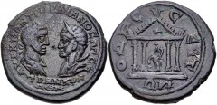 MOESIA INFERIOR, Odessus. Gordian III, with Tranquillina. AD 238-244. Æ Pentassarion (26mm, 11.90 g, 7h). Laureate, draped, and cuirassed bust of Gordian and draped bust of Tranquillina, wearing steph