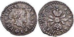 ITALY, Napoli (Regno). Filippo II di Spagna. 1554-1598. AR Mezzo Carlino (20mm, 1.36 g, 8h). Second Period. Napoli (Naples) mint; Giovanni Antonio Fasulo, mintmaster; Gaspare Giuno, trial master. Stru