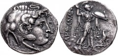 PTOLEMAIC KINGS of EGYPT. Ptolemy I Soter. As satrap, 323-305 BC. AR Tetradrachm (29mm, 15.04 g, 1h). Ptolemaic standard. In the name of Alexander III of Macedon. Alexandreia mint. Struck circa 311/0-