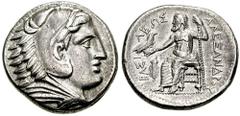 KINGS of MACEDON. Alexander III. 336-323 BC. AR Tetradrachm (16.71 gm). 'Amphipolis' mint. Struck under Philip III, circa 322-317 BC. Estimate $300 KINGS of MACEDON. Alexander III. 336-323 BC. AR Tetr