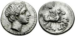 KINGS of THRACE. Lysimachos, as Satrap. 323-305 BC. AR 1/5th Tetradrachm (2.64 gm). Amphipolis mint. Struck by Kassander, circa 317/5-305 BC. Estimate $300 KINGS of THRACE. Lysimachos, as Satrap. 323-