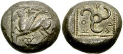 DYNASTS of LYCIA. Kuprilli. Circa 470-440 BC. AR Stater (9.61 gm). Estimate $500 DYNASTS of LYCIA. Kuprilli. Circa 470-440 BC. AR Stater (9.61 gm). Pegasos flying left; triskeles below; all on raised 