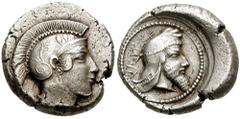 DYNASTS of LYCIA. Kherei. Circa 410-390 BC. AR Stater (8.47 gm). Pinara mint. Estimate $1000 DYNASTS of LYCIA. Kherei. Circa 410-390 BC. AR Stater (8.47 gm). Pinara mint. Head of Athena right, wearing