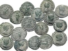 Collection of 59 Roman silver denarii and antoniniani of Julia Domna. AD 193-217. AR Denarii & Antoniniani. Includes the following: 58 AR denarii and 1 AR antoninianus (different mints). Fifty-nine (5