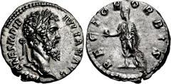 Didius Julianus. AD 193. AR Denarius (17mm, 3.25 g, 12h). Rome mint. [I]MP CAES M DID IVLIAN AVG, laureate head right / RECTOR ORBIS, Didius Julianus, togate, standing left, holding globe in outstretc
