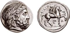 KINGS of MACEDON. Philip II. 359-336 BC. AR Tetradrachm (14.22 gm, 7h). Amphipolis mint. Struck under Antipater or Polyperchon (for Philip III and Alexander IV), circa 320/19-317 BC. Estimate $1000 KI