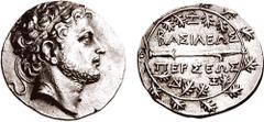 KINGS of MACEDON. Perseus. 179-168 BC. AR Didrachm (8.35 gm, 11h). Attic standard. Pella or Amphipolis mint; Zoilos, mintmaster. Struck circa 178-174 BC. Estimate $2000  KINGS of MACEDON. Perseus. 179