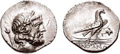 LYCIA, Oinoanda. After 188 BC. AR Didrachm (7.52 gm, 12h). Dated year 3 (186/5 BC?). Estimate $1000 LYCIA, Oinoanda. After 188 BC. AR Didrachm (7.52 gm, 12h). Dated year 3 (186/5 BC?). Laureate head o
