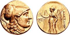 SELEUKID KINGS of SYRIA. Antiochos II Theos. 261-246 BC. AV Stater (8.52 gm, 12h). Miletos(?) mint. Struck circa 250 BC. Estimate $2500  SELEUKID KINGS of SYRIA. Antiochos II Theos. 261-246 BC. AV Sta