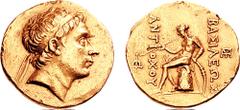 SELEUKID KINGS of SYRIA. Antiochos III, "the Great." 223-187 BC. AV Oktadrachm (33.97 gm, 12h). Seleukeia on the Tigris mint. Struck 211/0 BC. Estimate $50000 SELEUKID KINGS of SYRIA. Antiochos III, "