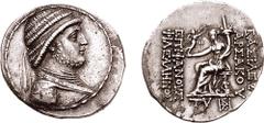 KINGS of PARTHIA. Artabanos "the Younger". Circa April/May-October 122 BC. AR Tetradrachm (15.84 gm, 1h). Seleukeia on the Tigris mint. Estimate $10000 KINGS of PARTHIA. Artabanos "the Younger". Circa