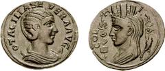 SYRIA, Coele-Syria. Heliopolis. Otacilia Severa, wife of Philip I. Augusta, 244-249 AD. Æ 31mm (10.98 gm, 7h). Estimate $300 SYRIA, Coele-Syria. Heliopolis. Otacilia Severa, wife of Philip I. Augusta,