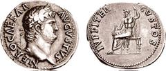 NERO. 54-68 AD. AR Denarius (3.54 gm, 6h). Rome mint. Struck circa 64-65 AD. Estimate $2000  NERO. 54-68 AD. AR Denarius (3.54 gm, 6h). Rome mint. Struck circa 64-65 AD. NERO CAESAR AVGVSTVS, laureate