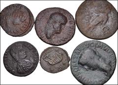 ROMAN. Imperial. Lot of eleven (11) bronzes. Includes: Claudius. Æ As // Antonia. Æ As // Galba. Æ As // Vespasian. Æ As // Nerva. Æ As // Trajan. Æ Dupondius // Gallienus. Æ Antoninianus // Postumus.