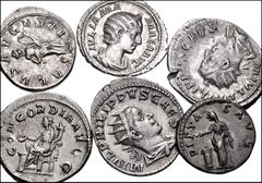 ROMAN. Imperial. Lot of eleven (11) AR Denarii and Antoniniani. Includes: Denarii: Faustina I // Faustina II // Lucilla // Julia Domna // Elagabalus // Julia Mamaea // Maximinus I Thrax // Gordian III