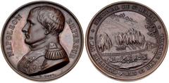 World Medals FRANCE, Premier Empire. Napoléon I. 1804-1814. Æ Medal (41mm, 30.74 g, 12h). Napoleon's Tomb at St. Helena and the Retour des cendres. By Bovy. Dually dated 5 May 1821 and 15 December 184
