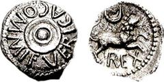 CELTIC, Britain. Atrebates. Verica. Circa 10-40 AD. AR Unit (1.14 gm). Second Coinage. Struck 20-25 AD. Estimate $200 CELTIC, Britain. Atrebates. Verica. Circa 10-40 AD. AR Unit (1.14 gm). Second Coin