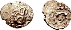 CELTIC, Britain. Iceni. Uninscribed. Circa 65-45 BC. AV Stater (5.90 gm, 3h). Norfolk Wolf type. Estimate $500 CELTIC, Britain. Iceni. Uninscribed. Circa 65-45 BC. AV Stater (5.90 gm, 3h). Norfolk Wol