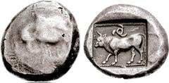 DYNASTS of LYCIA. Kherei. Circa 410-390 BC. AR Stater (8.77 gm, 8h). Uncertain mint. Estimate $300 DYNASTS of LYCIA. Kherei. Circa 410-390 BC. AR Stater (8.77 gm, 8h). Uncertain mint. Lion right, atta
