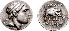 SELEUKID KINGS of SYRIA. Antiochos III. 223-187 BC. AR Drachm (3.84 gm, 12h). Apameia on the Orontes(?) mint. Struck circa 223-211 BC. Estimate $200 SELEUKID KINGS of SYRIA. Antiochos III. 223-187 BC.